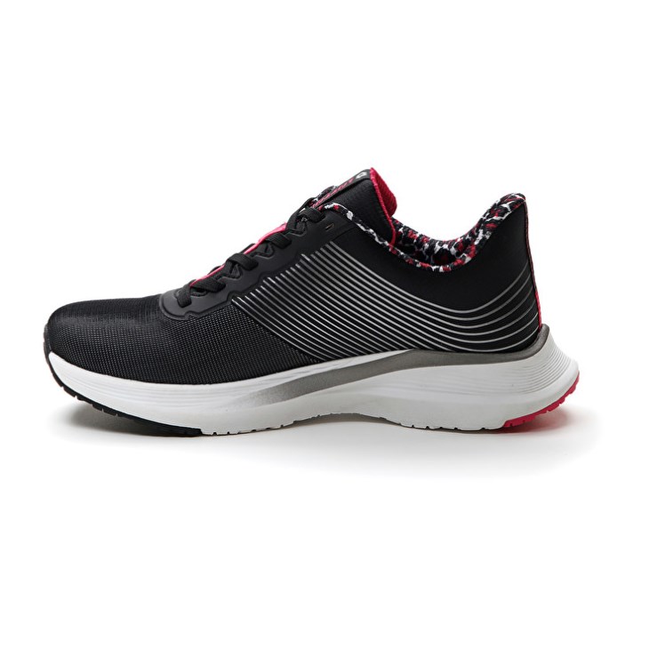 Zapatillas Running Lotto Speedevo 700 II PRT W Mujer Negras Rosas | EH593149S3