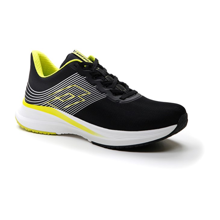 Zapatillas Running Lotto Speedevo 700 II Hombre Negras Verde | MS317271Q2