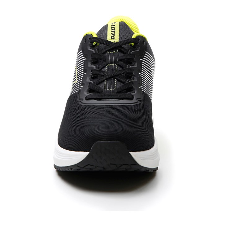 Zapatillas Running Lotto Speedevo 700 II Hombre Negras Verde | MS317271Q2