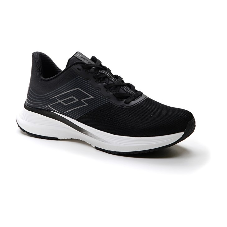 Zapatillas Running Lotto Speedevo 700 II Hombre Negras Gris | IE644854X8