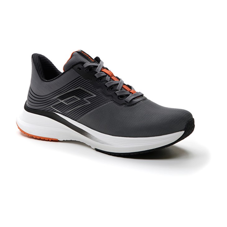 Zapatillas Running Lotto Speedevo 700 II Hombre Gris Negras | AI294779L2