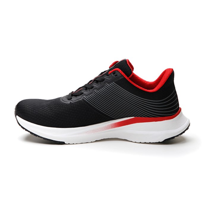 Zapatillas Running Lotto Speedevo 700 III Hombre Negras Rojas | LH870837K2