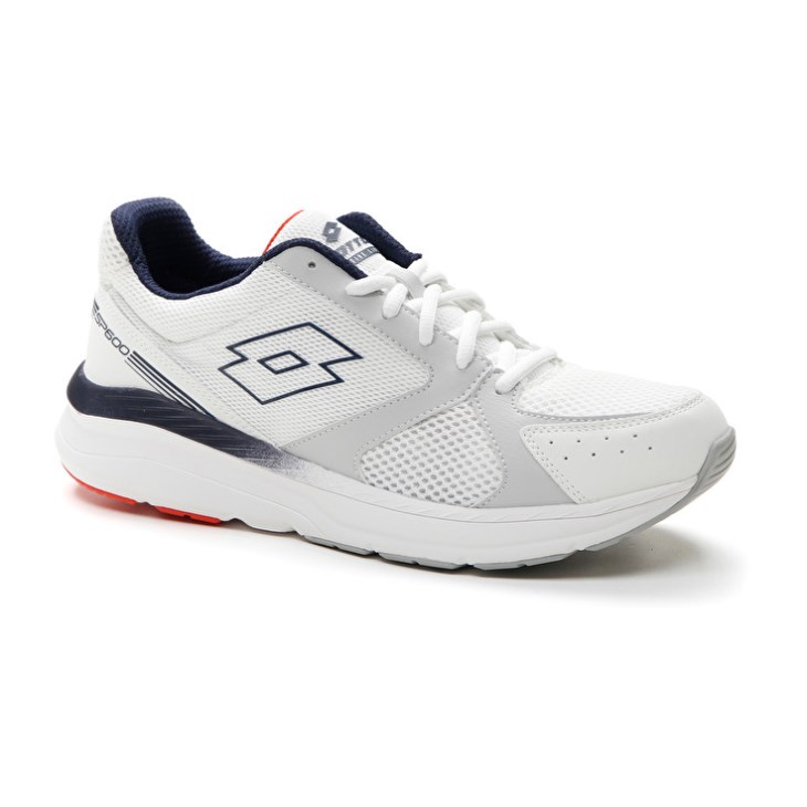 Zapatillas Running Lotto Speedride 600 Xiii Hombre Blancas Azules Naranjas | WP898439J8