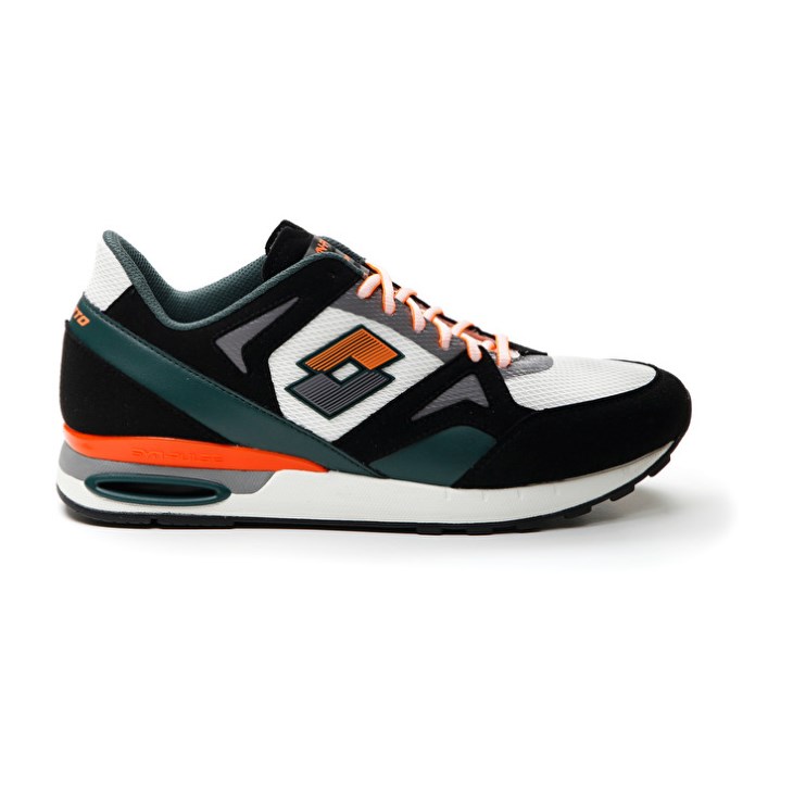 Zapatillas Running Lotto Synpulse '93 AMF Hombre Blancas Negras Verde | JN271447P5