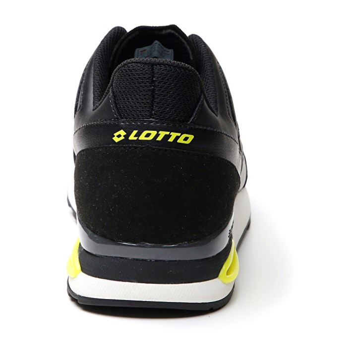 Zapatillas Running Lotto Synpulse '93 II AMF Hombre Negras Verde Gris | UB124442G4