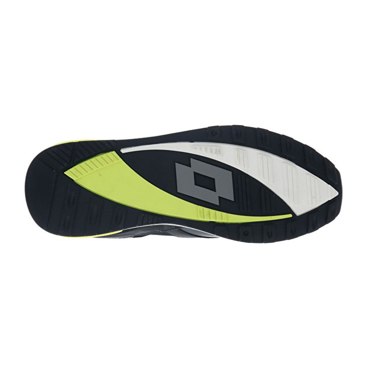 Zapatillas Running Lotto Synpulse '93 II AMF Hombre Negras Verde Gris | UB124442G4