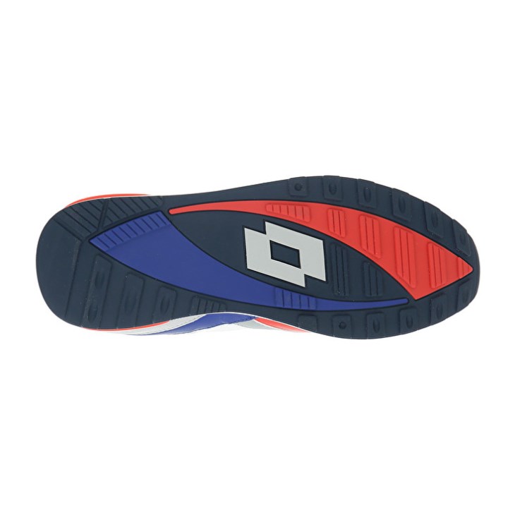 Zapatillas Running Lotto Synpulse '93 II AMF Hombre Blancas Azules Rojas | DM213541Y5