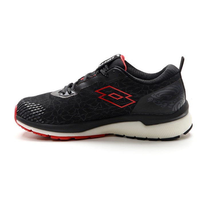 Zapatillas Running Lotto Volata Hyperpulse 100 Hombre Negras Rojas | DM825702O0