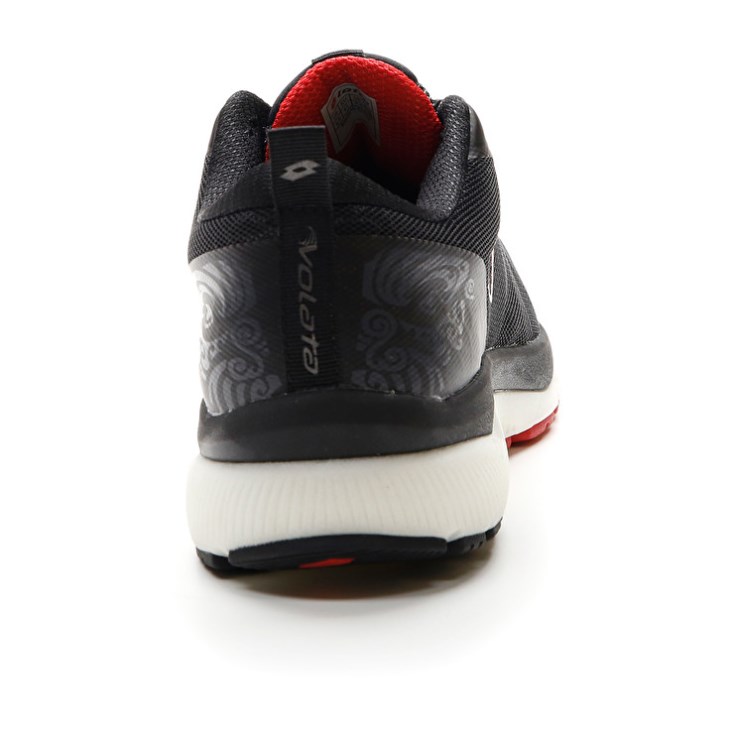 Zapatillas Running Lotto Volata Hyperpulse 100 Hombre Negras Rojas | DM825702O0