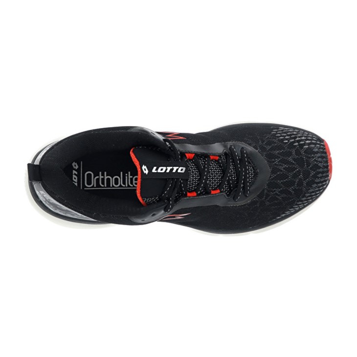 Zapatillas Running Lotto Volata Hyperpulse 100 Hombre Negras Rojas | DM825702O0