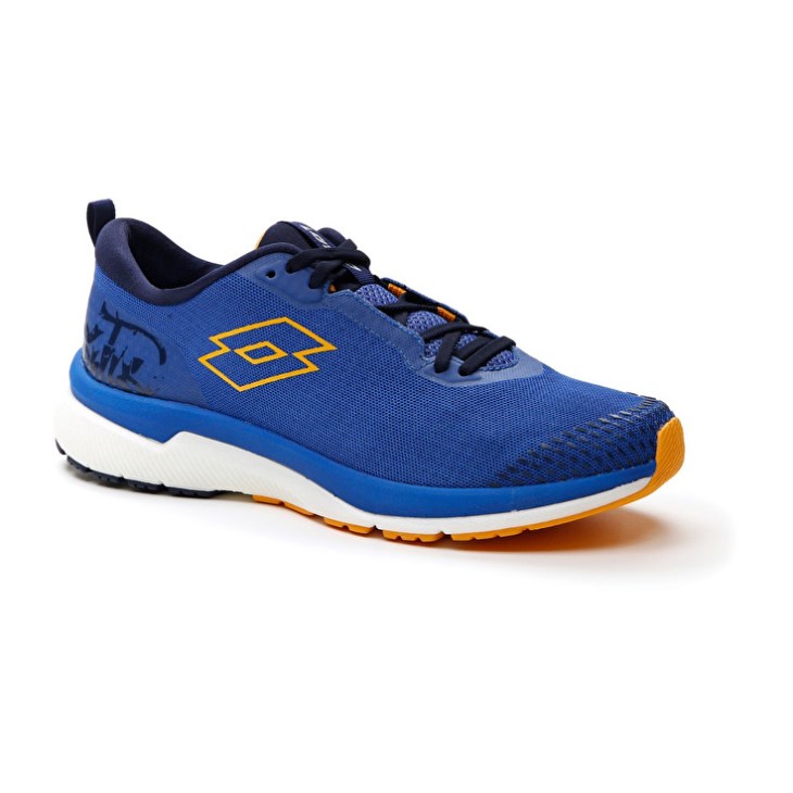 Zapatillas Running Lotto Volata Hyperpulse 100 Hombre Azules Amarillo | XM876207Q7