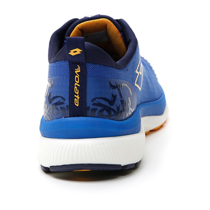 Zapatillas Running Lotto Volata Hyperpulse 100 Hombre Azules Amarillo | XM876207Q7