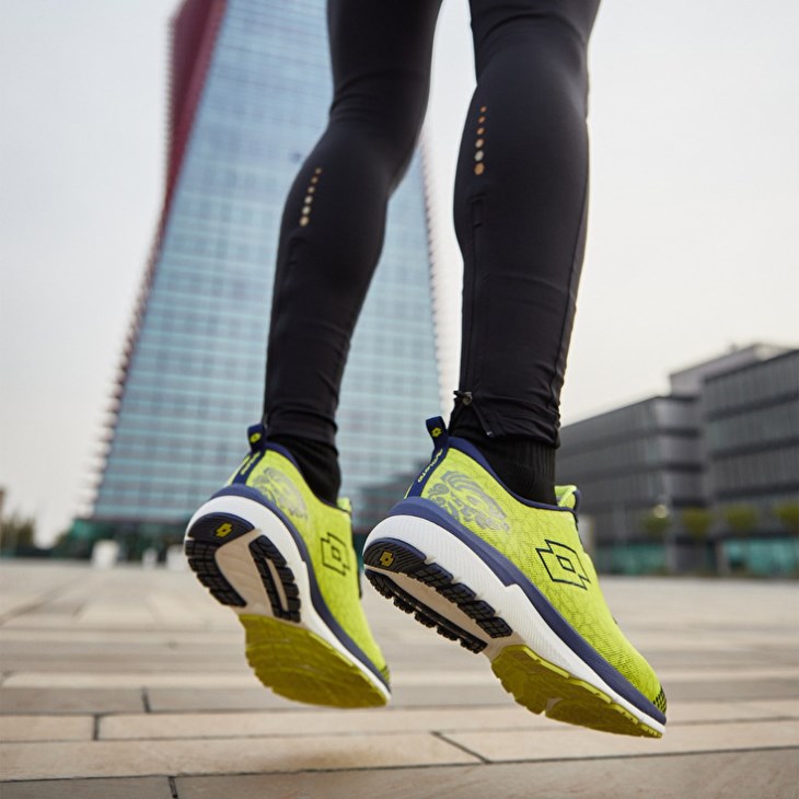 Zapatillas Running Lotto Volata Hyperpulse 100 Hombre Verde Azul Marino Azules | KT030023F8