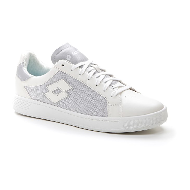 Zapatillas Tenis Lotto 1973 AMF Evo VI NET Hombre Blancas Gris | AT355345K8