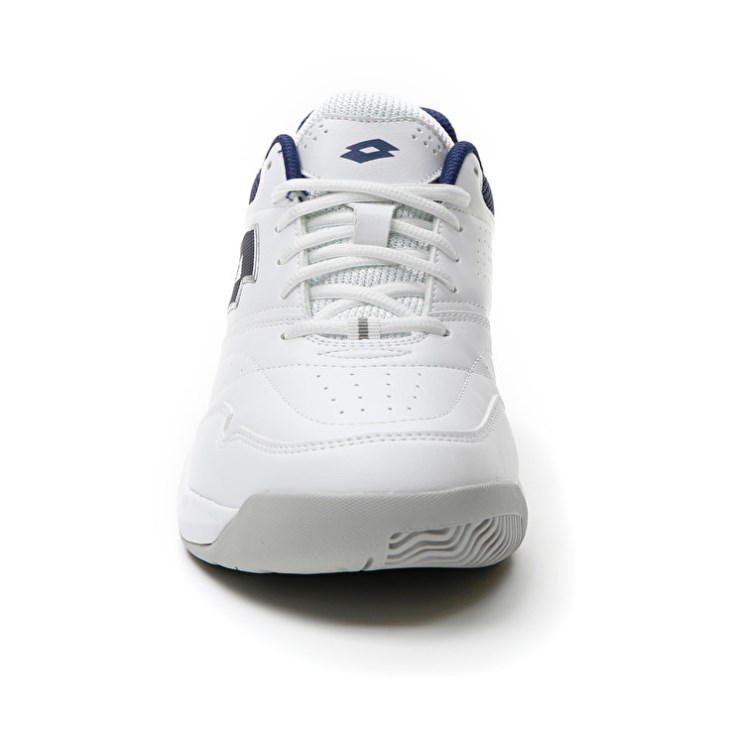 Zapatillas Tenis Lotto Court Logo AMF XIX Hombre Blancas Azules | JO830033J9
