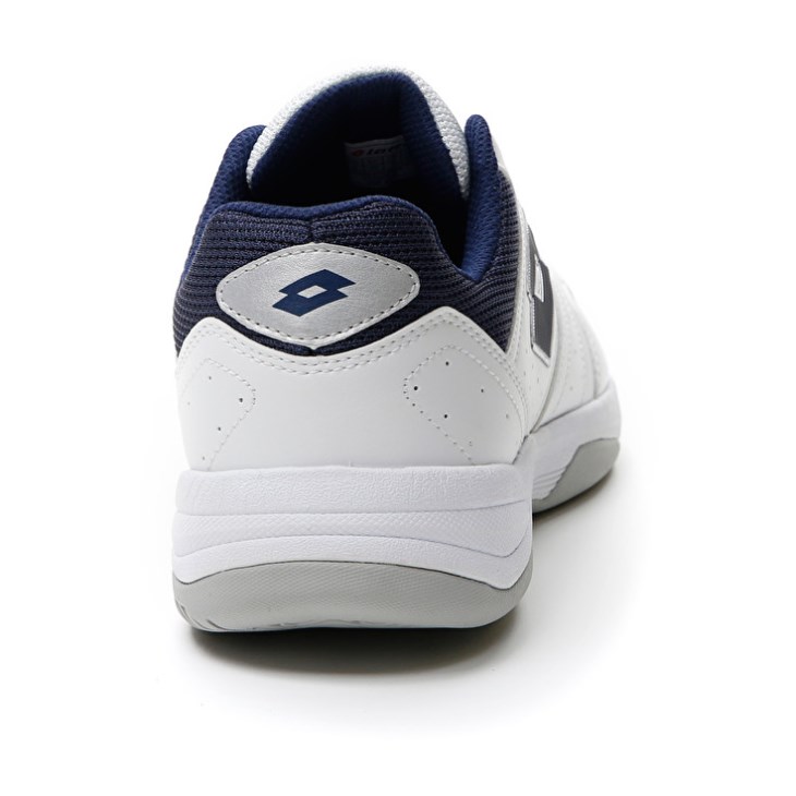 Zapatillas Tenis Lotto Court Logo AMF XIX Hombre Blancas Azules | JO830033J9