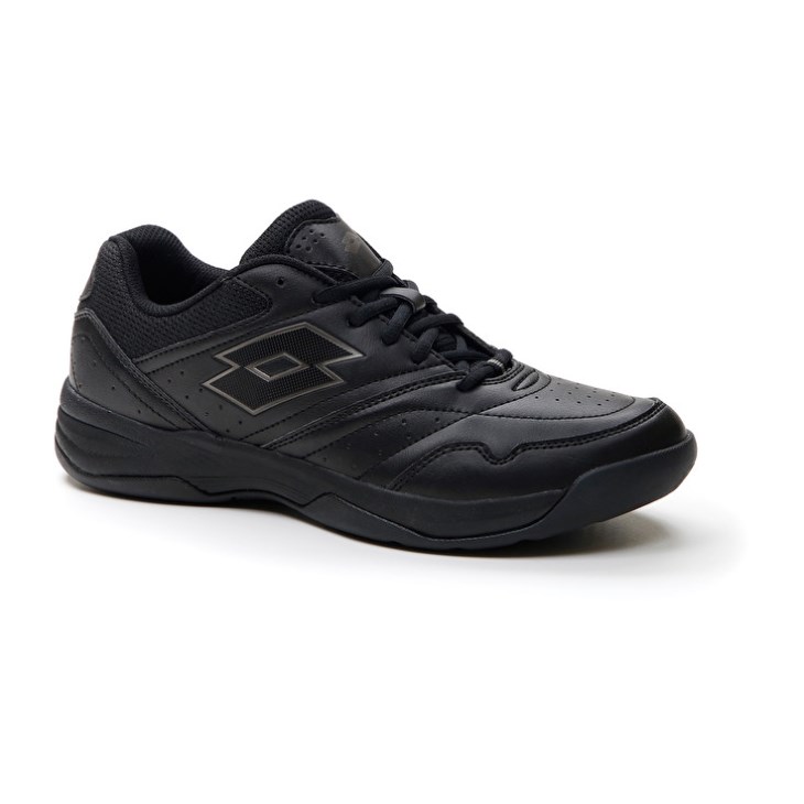 Zapatillas Tenis Lotto Court Logo AMF XIX Hombre Negras | BV978117N6