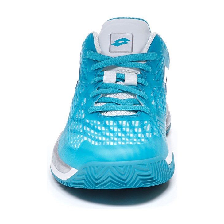 Zapatillas Tenis Lotto Mirage 100 CLY W Mujer Azules Blancas Plateadas | CE160156V7