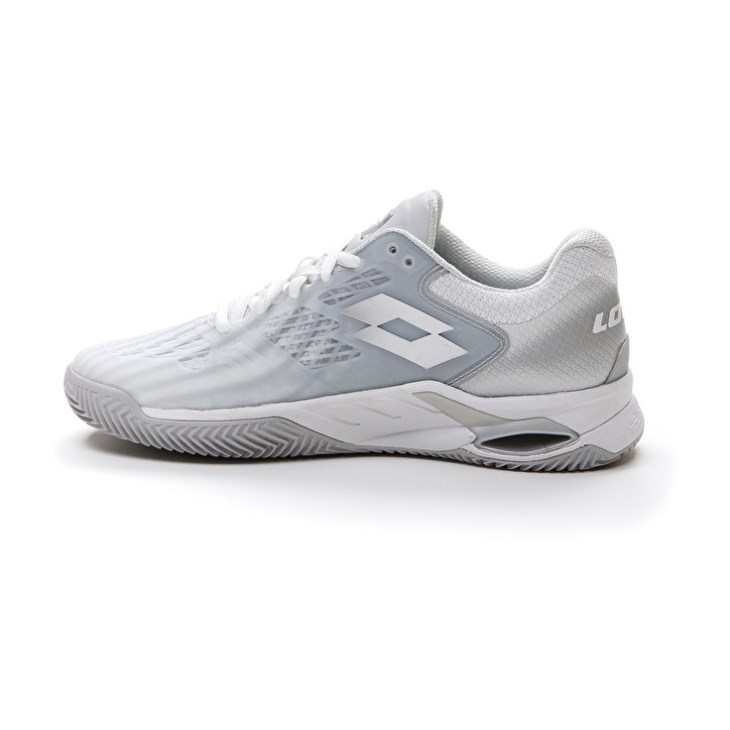 Zapatillas Tenis Lotto Mirage 100 CLY W Mujer Blancas Plateadas | MM443624L1