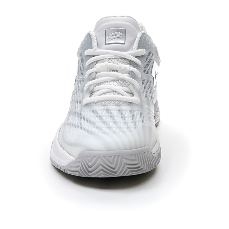 Zapatillas Tenis Lotto Mirage 100 CLY W Mujer Blancas Plateadas | MM443624L1