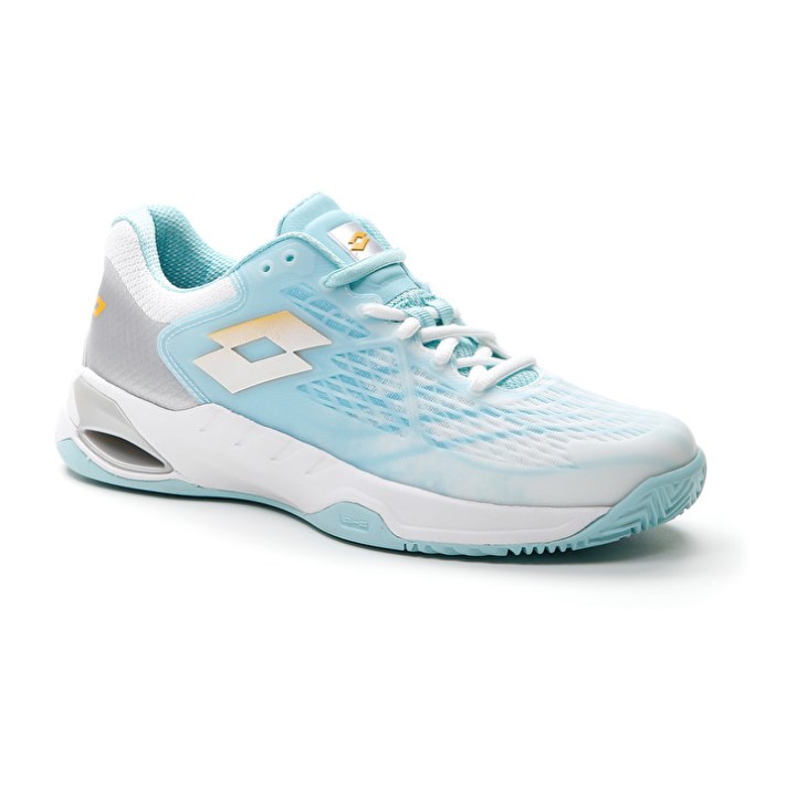 Zapatillas Tenis Lotto Mirage 100 CLY W Mujer Blancas Amarillo Azules | EN451585H0