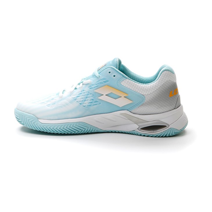 Zapatillas Tenis Lotto Mirage 100 CLY W Mujer Blancas Amarillo Azules | EN451585H0