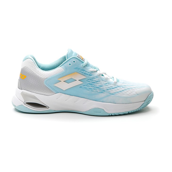 Zapatillas Tenis Lotto Mirage 100 CLY W Mujer Blancas Amarillo Azules | EN451585H0