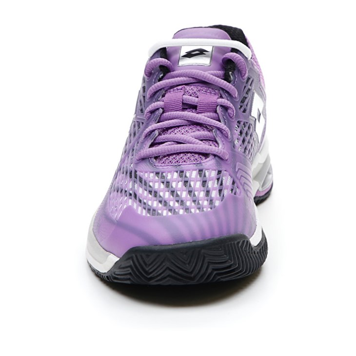 Zapatillas Tenis Lotto Mirage 100 CLY W Mujer Moradas Negras Plateadas | CV250295Y5