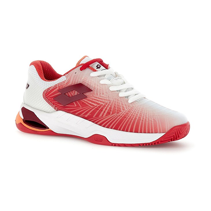 Zapatillas Tenis Lotto Mirage 100 II CLY W Mujer Blancas Rojas | WE297809O5