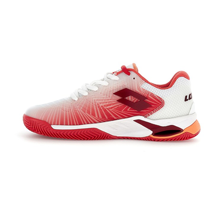 Zapatillas Tenis Lotto Mirage 100 II CLY W Mujer Blancas Rojas | WE297809O5