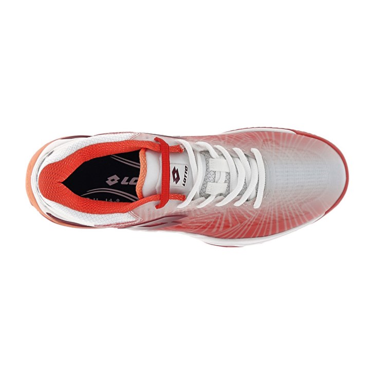 Zapatillas Tenis Lotto Mirage 100 II CLY W Mujer Blancas Rojas | WE297809O5