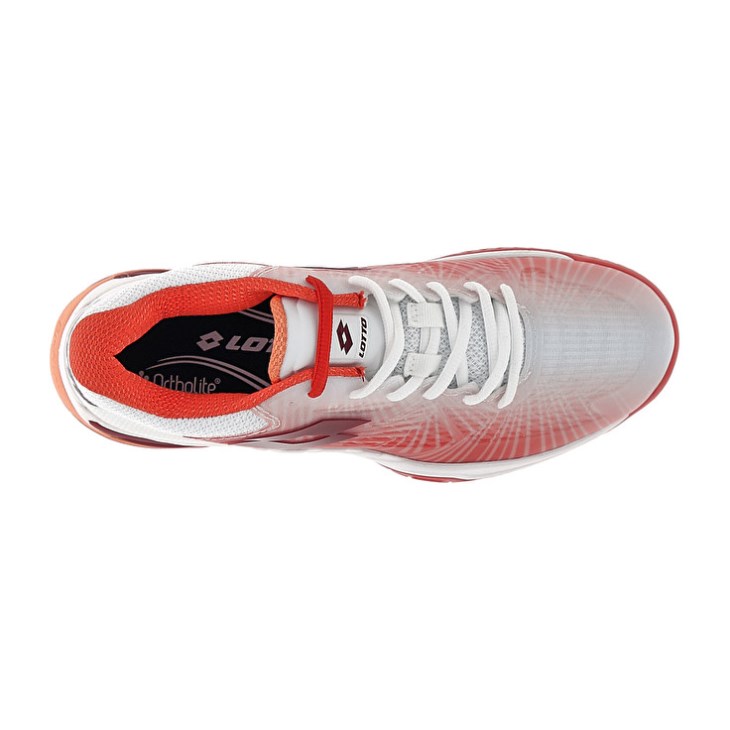 Zapatillas Tenis Lotto Mirage 100 II SPD W Mujer Blancas Rojas | IH258315A5