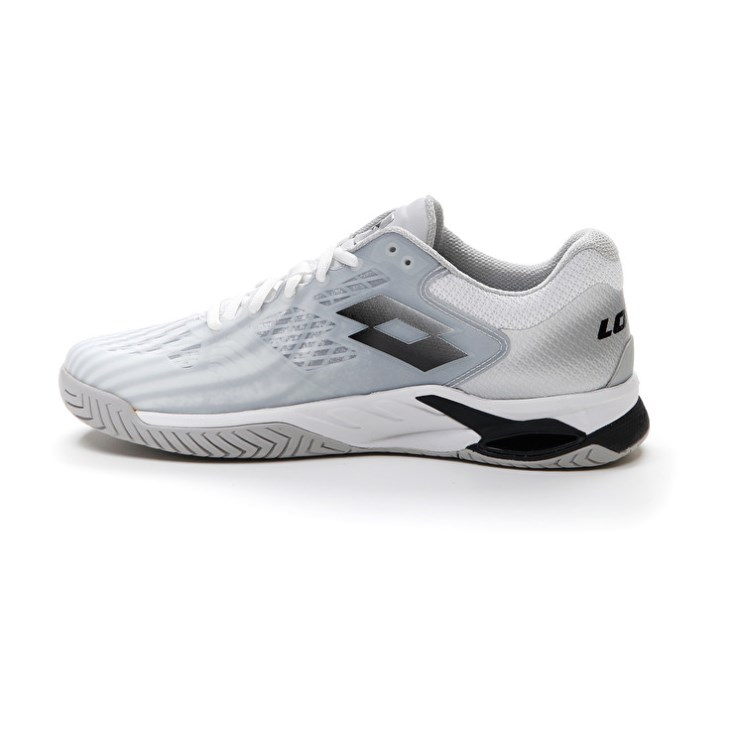 Zapatillas Tenis Lotto Mirage 100 SPD Hombre Blancas Negras Plateadas | VP632863K0