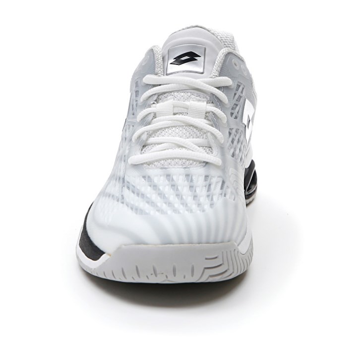 Zapatillas Tenis Lotto Mirage 100 SPD Hombre Blancas Negras Plateadas | VP632863K0