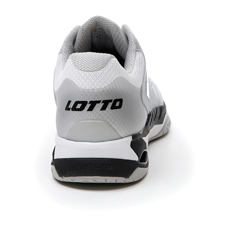 Zapatillas Tenis Lotto Mirage 100 SPD Hombre Blancas Negras Plateadas | VP632863K0