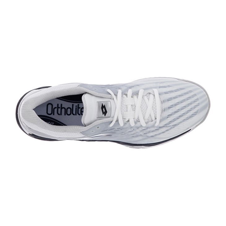 Zapatillas Tenis Lotto Mirage 100 SPD Hombre Blancas Negras Plateadas | VP632863K0