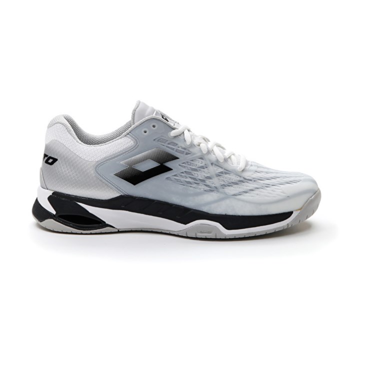 Zapatillas Tenis Lotto Mirage 100 SPD Hombre Blancas Negras Plateadas | VP632863K0