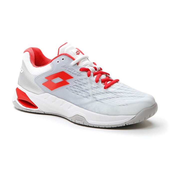 Zapatillas Tenis Lotto Mirage 100 SPD W Mujer Blancas Rojas | CV537453O7