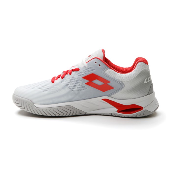 Zapatillas Tenis Lotto Mirage 100 SPD W Mujer Blancas Rojas | CV537453O7