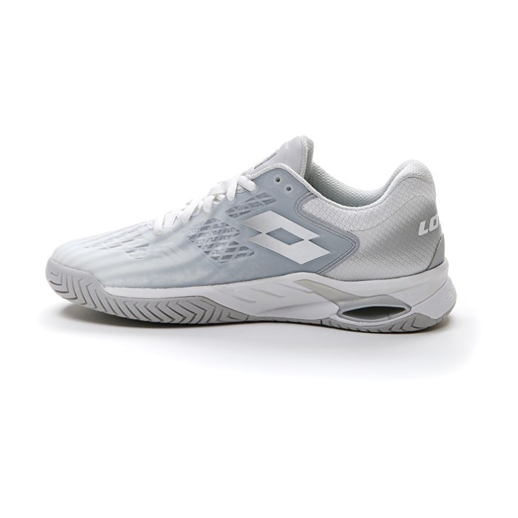 Zapatillas Tenis Lotto Mirage 100 SPD W Mujer Blancas Plateadas | KM887828V2