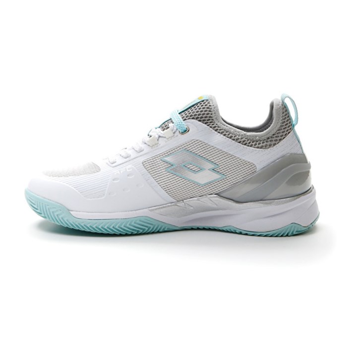Zapatillas Tenis Lotto Mirage 200 CLY W Mujer Blancas Plateadas Azules | UU129472K4