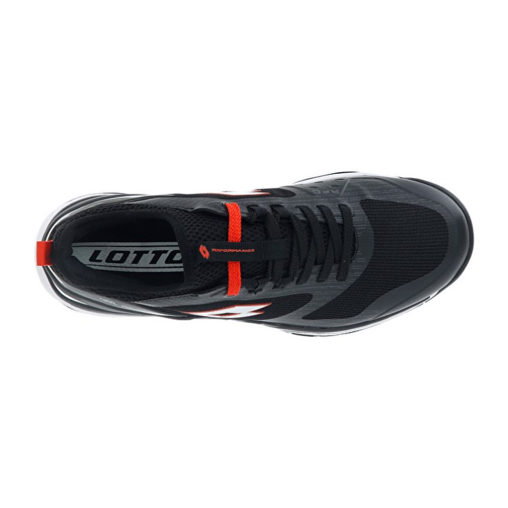 Zapatillas Tenis Lotto Mirage 200 SPD Hombre Negras Blancas Rojas | XY329672C7
