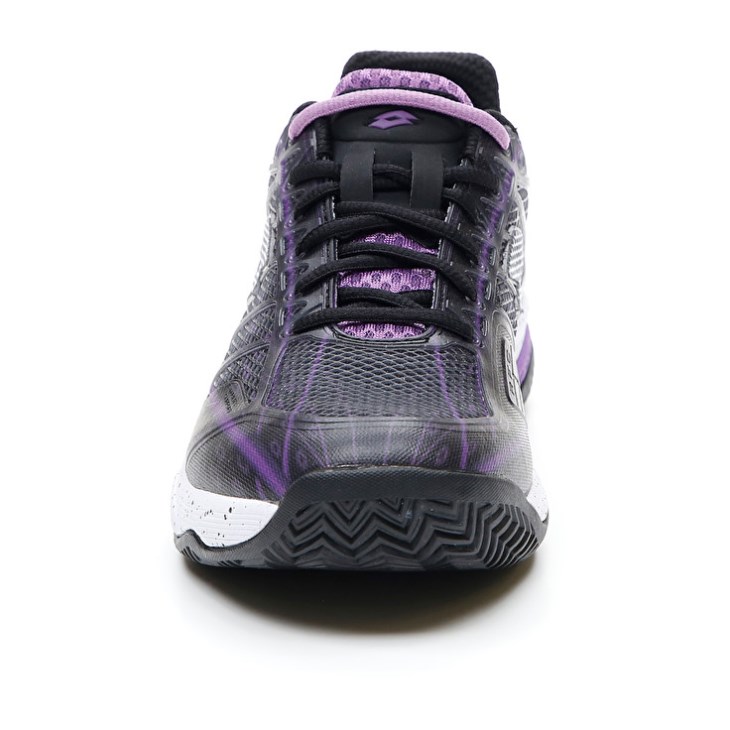Zapatillas Tenis Lotto Mirage 300 CLY Hombre Negras Blancas Moradas | NL860416F6