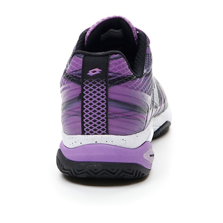 Zapatillas Tenis Lotto Mirage 300 CLY Hombre Negras Blancas Moradas | NL860416F6