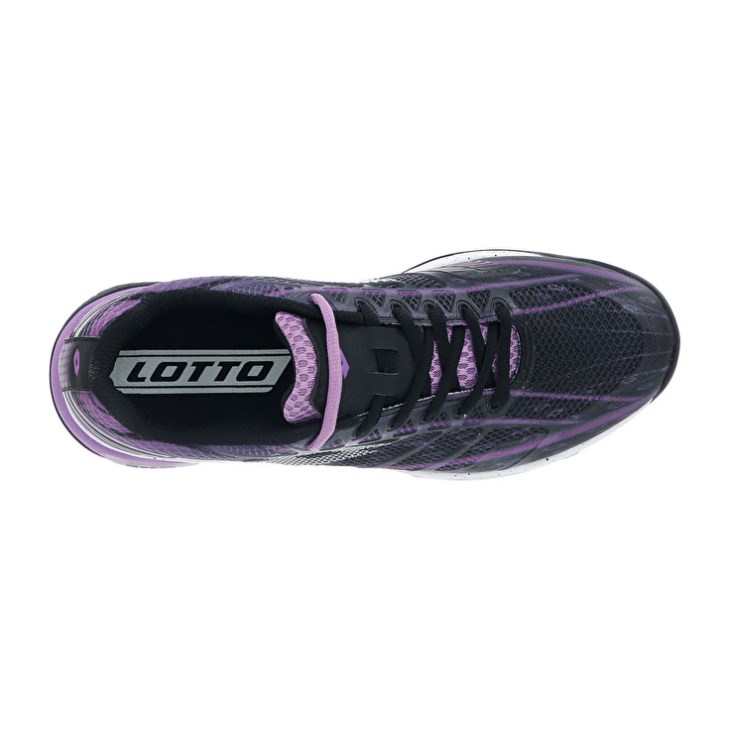 Zapatillas Tenis Lotto Mirage 300 CLY Hombre Negras Blancas Moradas | NL860416F6