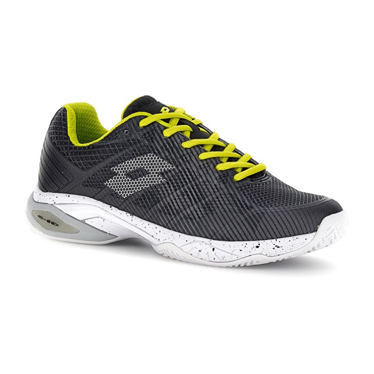 Zapatillas Tenis Lotto Mirage 300 III CLY Hombre Negras Blancas Verde | JH196609A9
