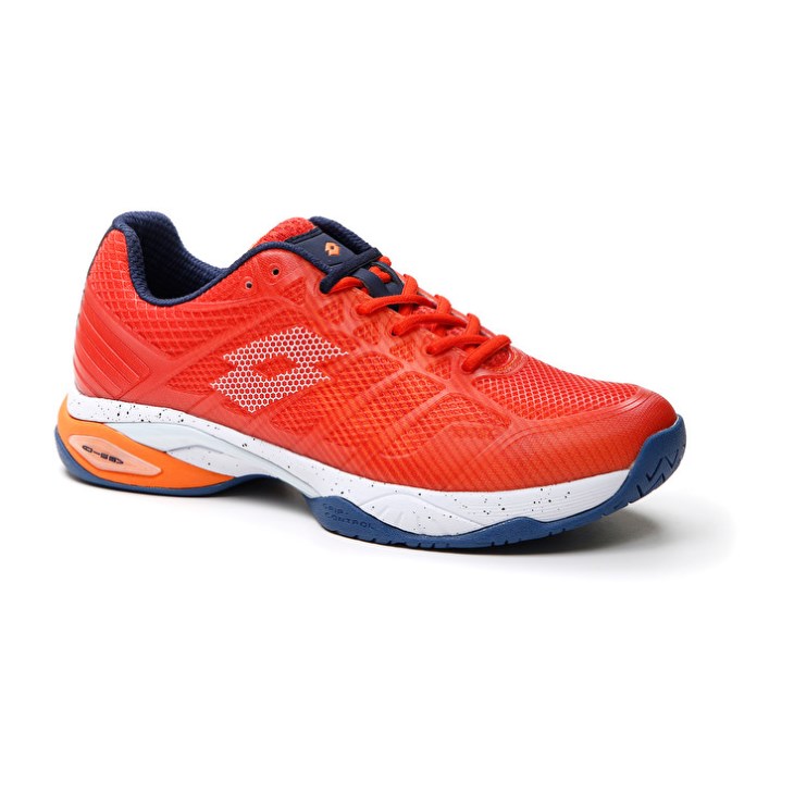 Zapatillas Tenis Lotto Mirage 300 III SPD Hombre Naranjas Blancas | MT039643F7