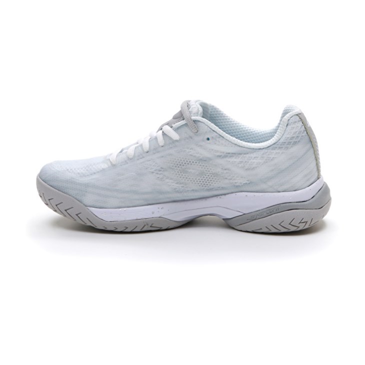 Zapatillas Tenis Lotto Mirage 300 SPD W Mujer Blancas Plateadas | LG195279T9