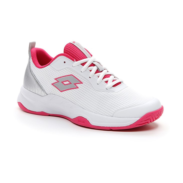 Zapatillas Tenis Lotto Mirage 600 ALR W Mujer Blancas Plateadas Rosas | DK603990J4