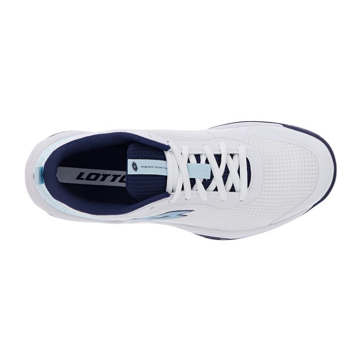 Zapatillas Tenis Lotto Mirage 600 ALR W Mujer Blancas Azules Azul Marino Azules | WU479507U4